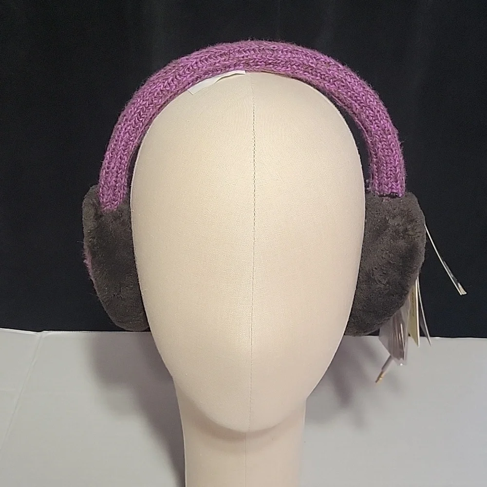 NWT Ugg Purple 'Nyla' Crochet Earmuffs/Headphones